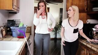 Cadence Lux tinédzser takarítónő lőve csábít a tulajdonost