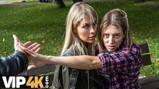 Világos Szőke bombázó Zlata Shine megcsalja barátnőjét termetes faszos főnökkel