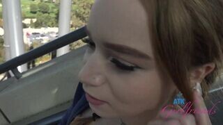 Vidámparkban csábít Selina Imai egy forró szopásra pov-ban