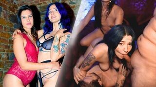 Bdsm podcast végleg elszabadul, és keményen megdugjuk négyesben – kettős behatolás a gigászi segekkel