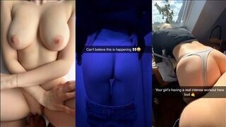 Iskolás csajok mocskos hancúrozása snapchat válogatásban édeshármas képernyőn